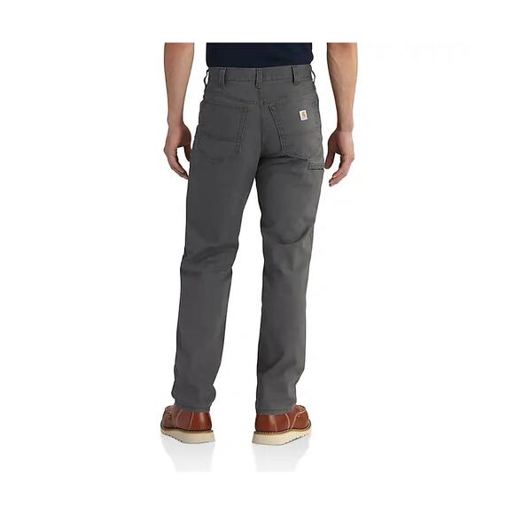 Carhartt 5 Pocket Relaxed Fit Rugged Flex Canvas Pants in Gravel Size 40x30 - Picture 2 of 9
